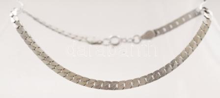 Ezüst "pikkely" mintás karlánc, jelzett, Ag., 5,0gr, 20cm/ Silver "scale" pattern bracelet, marked, Ag. 5,0gr, 20cm