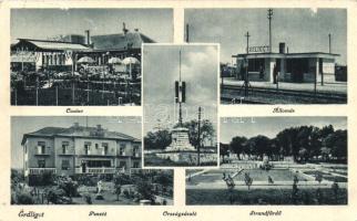 Érdliget, Casino, Vasútállomás, Strandfürdő, Penzió, Országzászló
