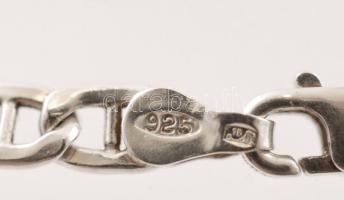 Ezüst mintás nyaklánc, jelzett, Ag., 5,6gr, 46,5cm/Silver necklace pattern, marked, Ag. 5,6gr, 46,5c...