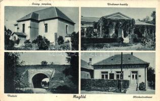 Maglód, Evangélikus templom, Wodianer-kastély, viadukt, hitelszövetkezet (EK)