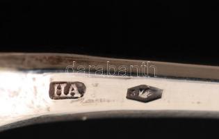 Ezüst gyermek étkészlet, 3db-os kanál és villa, jelzett, Ag., 105,2gr/Silver children's dinnerw...