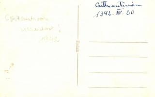 1942 Csittszentiván, Santioana de Mures; Csittszentiván visszatért, magyar katonák csoportképe / ent...