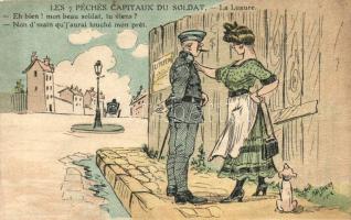 Les Péchés capitaux du Soldat / The Deadly Sins Soldier, WWI French military, humour s: A. P. Jarry (EK)