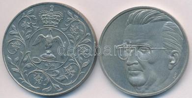 Nagy-Britannia 1977. 25P "Ezüst Jubileum - II. Erzsébet" + Belgium 1996. 5EUR Cu-NiT:2
Gr...