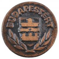 1988. "Budapestért" kitüntető jelvény sérült, eredeti dísztokban, adományozói okirattal T:...
