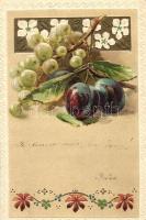 Fruits, still life, Emb. litho (EK)