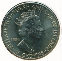 Turks- és Caicos-szigetek 1994. 5C "Normandiai partraszállás 50. évfordulója - Eisenhower"...