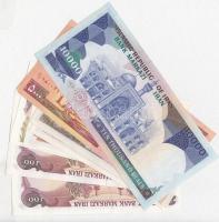 Irán 20R-10.000R 40db-os bankjegy tétel T:I,I-
Iran 20 Rials - 10.000 Rials 40pcs of banknotes C:UN...