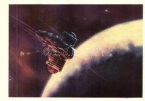 6 db MODERN megíratlan motívum képeslap, szovjet űrprogram / 6 modern unused motive postcards, Sovie...