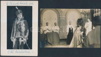 cca 1930 Két híres személy fotója és képe: Habsburg Ottó, PMJ. Puul holland pap primizál