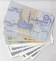 Egyiptom 5P-50P 33db-os bankjegy tétel T:I,I-
Egypt 5 Piastres - 50 Piastres 33pcs of banknotes C:U...