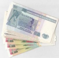 Peru 1987. 10I (3x) közte 2db sorszámkövető + 50I (5x) közte 2db sorszámkövető + 100I (3x) közte 2db...