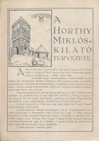 cca 1930 Baradla a Horthy Miklós kilátó tervezete. 2p. + későbbi újságcikkek másolata