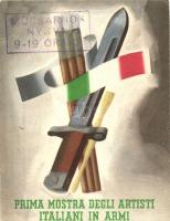 'Prima mostra degli artisti Italiani in Armi' / Italian artists in arms, Italian war propaganda (b)