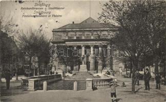 Strassbourg, Reinhardt fountain, theatre (EK)