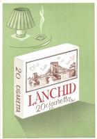 Lánchíd cigaretta / advertisment of the &#039;Lánchíd&#039; cigarette brand