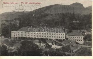 Selmecbánya, Banská Stiavnica; Magyar királyi dohánygyár / tobacco factory (EK)