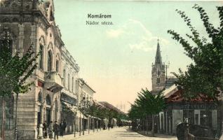 Komárom, Komárno; Nádor utca, Székely Károly üzlete / street, shop (EK)