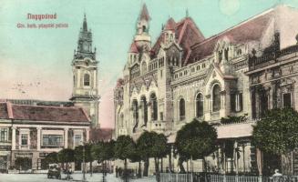 Nagyvárad, Oradea; Görög katolikus püspöki palota, Kramer Áron verseny áruháza / Greek catholic bishop's palace, shop