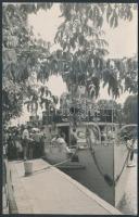 cca 1960-1980 A Beloiannisz és a Jókai hajó a Balatonon, 2 db fotó, 14x9 és 18x13 cm