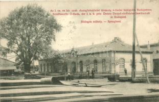 Budapest III. Óbuda, az I. cs. kir. szab. dunagőzhajózási társaság hajógyára, a bádogosműhely