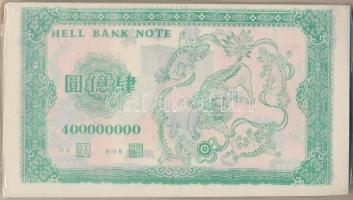 Kína DN Bontatlan csomag kínai égetési pénz ~120db
400.000.000 névértékben T:I
China ND Hell bankn...