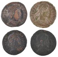 Római Birodalom 4db-os bronzpénz tétel T:vegyes Roman Empire 4pcs of bronze coins C:mixed