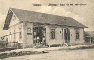 Válaszút, Rascruci; Hangya fogyasztási és értékesítő szövetkezet / cooperative shop (vágott / cut)