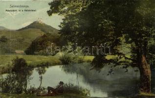 Selmecbánya, Banska Stiavnica; Mihálytárói tó és a Kálvária / lake and the Calvary