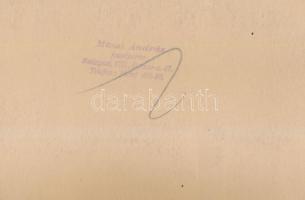 cca 1930 Bp., Asztaltársaság a Váci utcai Posch étteremben, Macsi András fotóriporter fotója, pecsét...