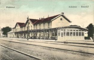 Vinkovce, Vinkovci; vasútállomás / Kolodvor / railway station (EB)