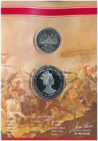 Hollandia DN "Waterloo" alpaka emlékérem + Nagy-Britannia 2002. 50P Cu-Ni "Szent Ilona 500 éves / Bonaparte Napóleon". 2db-os holland szett "Napóleon felemelkedése és bukása" tokban T:PP Netherlands ND "Waterloo" alpaca medallion + Great Britain 2002. 50 Pence Cu-Ni "St. Helena quincentenary / Napoleon Bonaparte". 2pcs of coins in set, in case C:PP