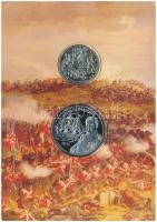 Hollandia DN "Waterloo" alpaka emlékérem + Nagy-Britannia 2002. 50P Cu-Ni "Szent Ilon...
