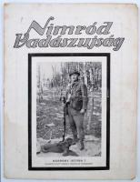 1928 Nimród vadászújság, a Nemzeti Vadászati Védegylet hivatalos lapja 16. évf. 9. sz., sok érdekes írással és képpel, kis szakadásokkal