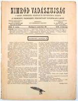 1928 Nimród vadászújság, a Nemzeti Vadászati Védegylet hivatalos lapja 16. évf. 9. sz., sok érdekes ...