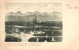 Tátra, Tatra; a Központi Kárpátok Husz díszkertje felől / the Central Carpathians from Husz