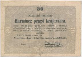 1849. 30kr Kossuth bankó T:III-