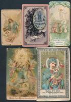 cca 1890-1928 5 db litho szentkép / litho holy cards