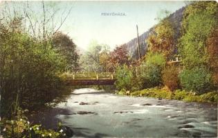 Fenyőháza, Lubochna; Vág híd / bridge on river Vág (EK)