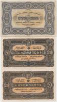 1920. 2K (2x), egyik csillaggal + 20K (2x) + 50K + 100K T:III