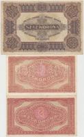 1920. 2K (2x), egyik csillaggal + 20K (2x) + 50K + 100K T:III