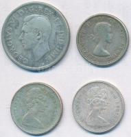 Kanada 1942. 25c Ag + 1960. 10c Ag + 1967. 10c Ag + 1968. 10c Ag T:2-,3
Canada 1942. 25 Cents Ag + ...