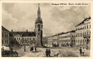 1948 Budapest 1848-ban, Centenárium emlékére, Hentzi emlék Budán