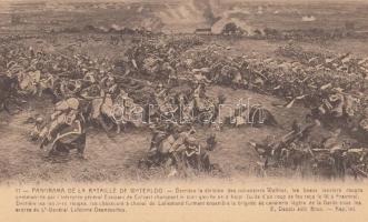 Panorama de la Bataille de Waterloo / Waterloo-i csata képeslapfüzete 12 lappal / Battle of Waterloo...