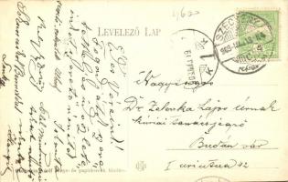 Szécsény, Szentháromság szobor, utca, üzlet, kiadja Glattstein Adolf (EK)