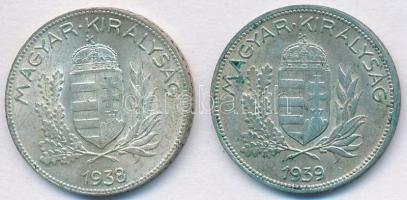 1938-1939. 1P Ag (2x) T:2