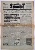 1942 a Nemzeti Sport 34. évf. 13. lapszáma érdekes aktuális hírekkel