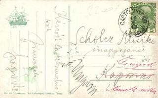 Omisalj; market square tower, municipal office, Feitzinger Ede No. 402