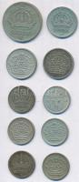 Svédország 1934-1960. 10ö Ag (6xklf) + 25ö Ag (3xklf) + 50ö Ag T:2,2-
Sweden 1934-1960. 10 Ore Ag (...
