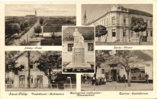 Szentfülöp, Backi Gracac; vasútállomás, zárda, Bevándorlási emlékszobor, üzletház / railway station, nunnery, monument, shop